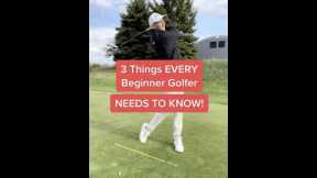 3 Golf Tips EVERY Beginner Should Know! 🤯 Golf Swing Tips #shorts