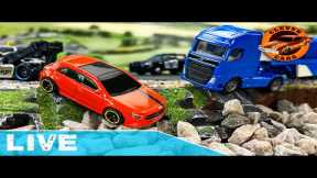 Hot Wheels City 1/64 scale diorama: Race & Crash Stop Motion