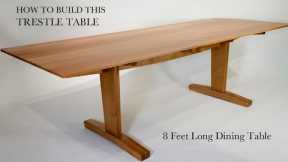 How to Build a White Oak Trestle Table / Dining Table / Woodworking