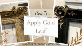 How to Apply Gold Leaf to an Antique Frame