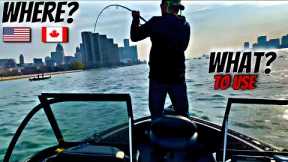 Detroit River Walleye Fishing HOW I CATCH THEM and WHERE