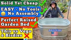 How to Build a Raised Bed EASY-Get a READY to GROW Metal Elevated Garden Container Vegetable Planter