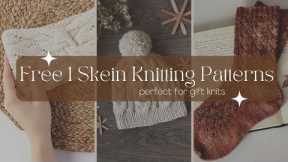 FREE 1 Skein Knitting Patterns - Perfect for Gift Knits! - Knitting Podcast - BIRCH AND LILY