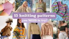 15 knitting patterns you NEED to try this year! | small designers | all seasons | all levels