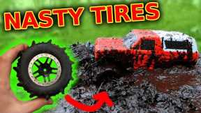 Nasty Paddle Tires on RC Mud Bogger