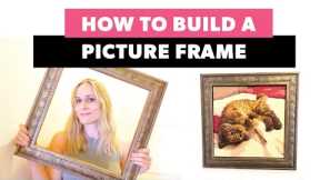 How to Build a Picture Frame | How to Antique a Gold Frame