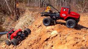 TRiPLE THREAT - a Day of Offroad Vehicle Recoveries - DUAL-cifer Tow Truck | RC ADVENTURES