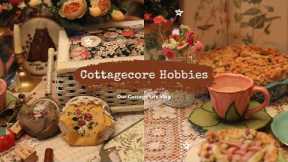 Cottagecore Hobbies 🧺| Ghibli inspired Vlog | A Cozy Day of Spring 🌷🥧 🧵