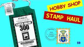 Ep. 59 - Unboxing a Hobby Shop Stamp Haul. Plus:  Today's Mail