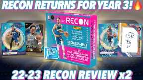 EARLY FIRST LOOK AT THE NEW RECON!!! 😮🔥 2022-23 Panini Recon Basketball FOTL Hobby Box Review x2