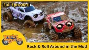 Zerby Derby 🏁 Rock and Roll Around in the Mud 🧼 Dirty RC Cars 🚧 Full Episodes ⚙️ Kids Cars