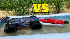 JLB Cheetah vs Wltoys WL915-A | RC Car vs RC Boat | Remote Control Car