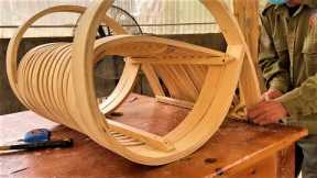 Artistic Coffee Chairs Skilled Woodworkers Crafting Bentwood Masterpieces  Bending Wood Projects