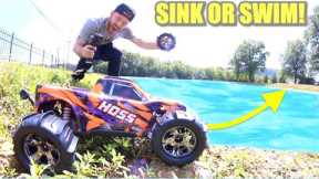 RC TRUCK DRIVE ON WATER! (WILL THIS WORK?)