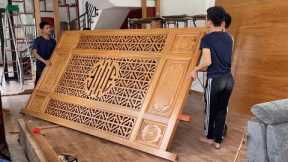 Latest Furniture Renovate Livingroom Project of Mr Van | Wonderful Woodworking Skill of Young Worker