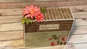TUTORIAL STATIONERY GIFT BOX STAMPERIA SPRING BOTANIC SHELLIE GEIGLE JS HOBBIES AND CRAFTS