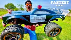 RC Fastest Beast Monster Police Car Vs DJ Car Unboxing & Fight - Chatpat toy tv
