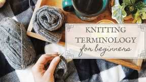 Knitting Terminology for Beginners