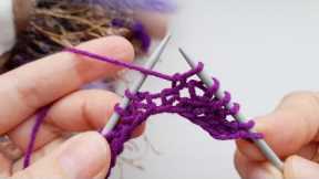 A new way of knitting. This is so beautiful and easy to follow. Knitting step by step