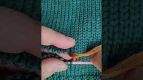 knitting tutorial easy - easy knit stitch patterns for beginners #shorts