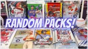 😮 18 Random Packs of Baseball Cards Hobby Packs and Retail Packs