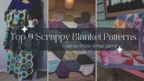 Top 9 Scrappy Blanket Patterns: Use Up Your Yarn Scraps! - Knitting Podcast
