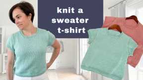 How to Knit a Classic Sweater T-Shirt | Brightbay Tee Knitting Pattern + Tutorial