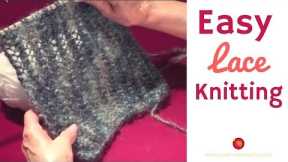 Knitting Lace Stitch - How to Knit Lace
