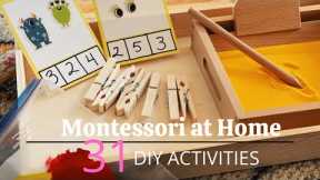 Montessori at Home 31 DIY Activities for Toddlers and Kids #montessoriwithhart