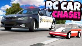 TINY RC Car Police Chase in BeamNG Drive Mods!