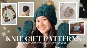 11 knitted free+paid gift pattern ideas | beginner-intermediate knitting patterns for Christmas