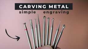 How to CARVE IN METAL - attachments for simple engraving!