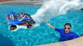 RC Car Driving On Water Adventure!!