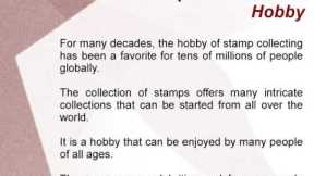 Selmer Hanson - Stamp Collecting is a Hobby