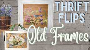 Thrift Flipping Old Frames | Upcycling Old Photo Frames | Picture Frames Makeover  Ideas
