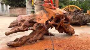 Amazing Extremely Creative Woodworking You've Surprise Discarded Wood Stumps // Art Outdoor Table