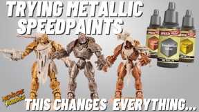 Trying out Army Painter Metallic Speedpaints! Do they work?? #paintreview