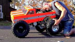 Feast for Eyes, I put 15 deep tread blower tires on the Mega Truck | RC ADVENTURES