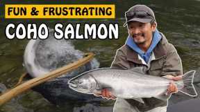 Hooking Coho is Easy, Landing Them is a Different Story | Fishing with Rod #salmonfishing #fishing