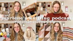 my new job, WIP parade, sewing FO & copenhagen yarn haul • marlene’s knitting podcast, episode 22