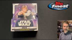 Opening a master hobby box of 2023 Topps Finest Star Wars, which includes two mini boxes