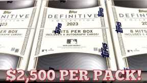 $7,000 CASE OF BASEBALL CARDS?!  NEW RELEASE!  2023 TOPPS DEFINITIVE COLLECTION!