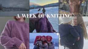 Knitting In Winter Wonderland // A Week Of Knitting Vlog