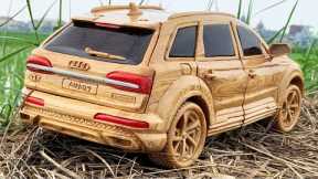 Wood Carving - 2021 Audi Q7 (Amazing Wooden Car) - Woodworking Art