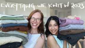 Everything we knit in 2023 (Two Purls in a Pod knitting podcast, done for the year!)
