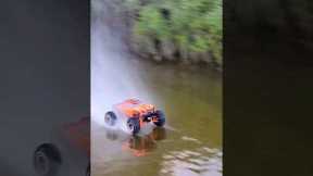 RC car drives on water