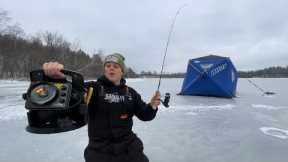 Early Ice Fishing for Crappies and Bluegills!