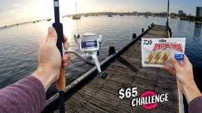 FISHING FOR BEGINNERS - Buying, Rigging & Catching on a $65 Budget Challenge !!