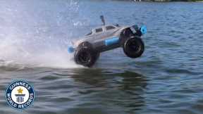 RC Car drives on WATER for Guinness World Records title!