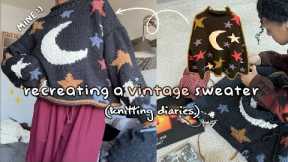 knitting diaries 🧶❄️| recreating a vintage sweater & enjoying winter days ~